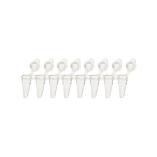 [SK-TP366] AmpliStar-II 8-Strip 0.1ml Low-Profile PCR Tubes, Attached Optical Flat Caps - 120