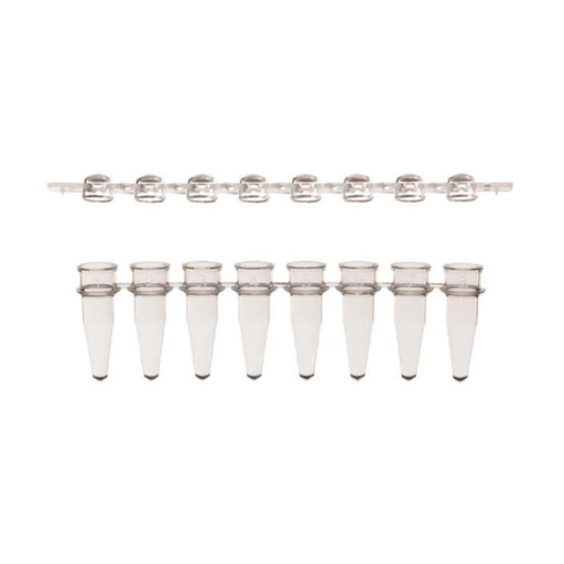 [SK-TP378] AmpliStar-II 8-Strip 0.2ml PCR Tubes and Domed Caps, Assorted Colors - 125