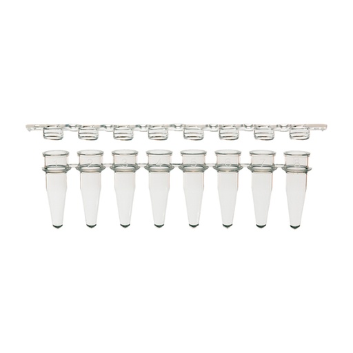 [SK-TP392] AmpliStar-II 8-Strip 0.2ml PCR Tubes and Optical Flat Caps - 125
