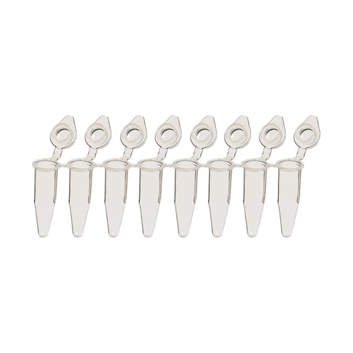 [SK-TP399] AmpliStar-II 8-Strip 0.2ml Assorted Color PCR Tubes, Attached Domed Caps – 120